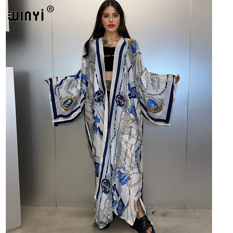 Cover Up Kaftan - WINYI كيمونو الصيف قفطان بحر سترة