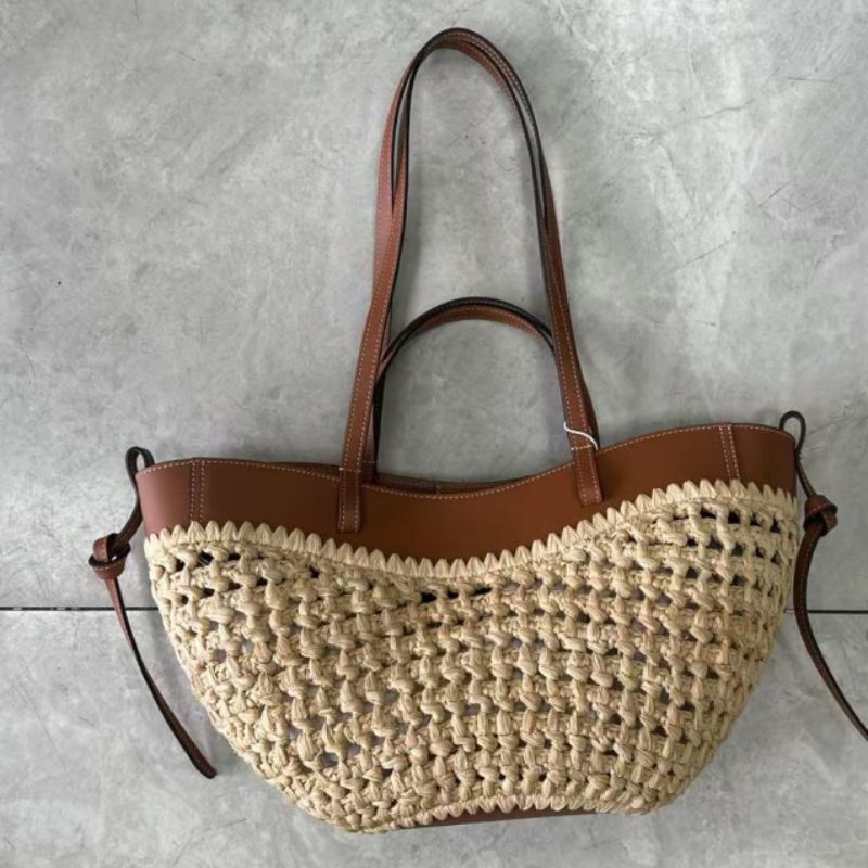 العلامة التجارية جوفاء المنسوج - مراجعة Crochet Bag Raffia وسعره